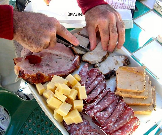 Chef Mitchel plates up picnic foie gras.jpg